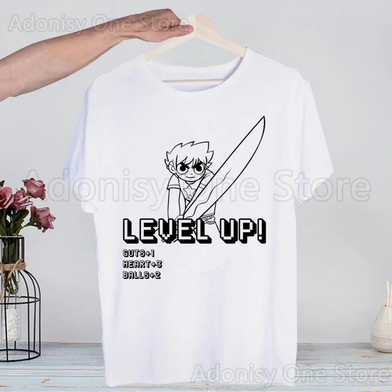 

Scott Pilgrim Harajuku T-shirts Summer Men/Women Hip Hop Funny Print Tshirt Streetwear T Shirts Short Sleeve Tops 4XL