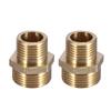 2pcs Hex Shape Brass Pipe Fitting Male Threaded Ends Reducing Male Connector  Irrigation System