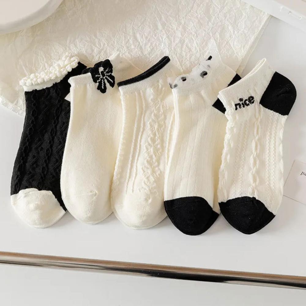 1 Pair Per Style Korean Style Women’s Short Socks – Cute & Trendy Ankle Socks for Spring, Summer & Fall