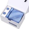 Men's High-End Polyester Tie & Pocket Square Set for Weddings and Formal Wear