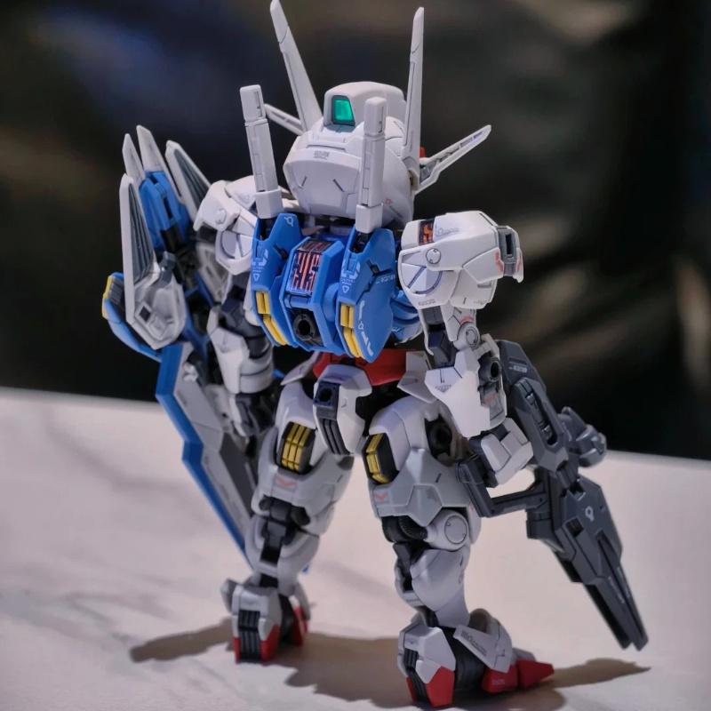 New SUPA MGSD Aerial SD Style Q Version Assembly Model Kit Action Figures Plastic Model Toys Desktop Ornament Collectible Gifts