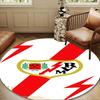 Red White Valle-cano Round Mat Home Decor, Chair Rug For livingroom,Bedroom, Doormat Home Decor Birthday Gift Christmas Gifts