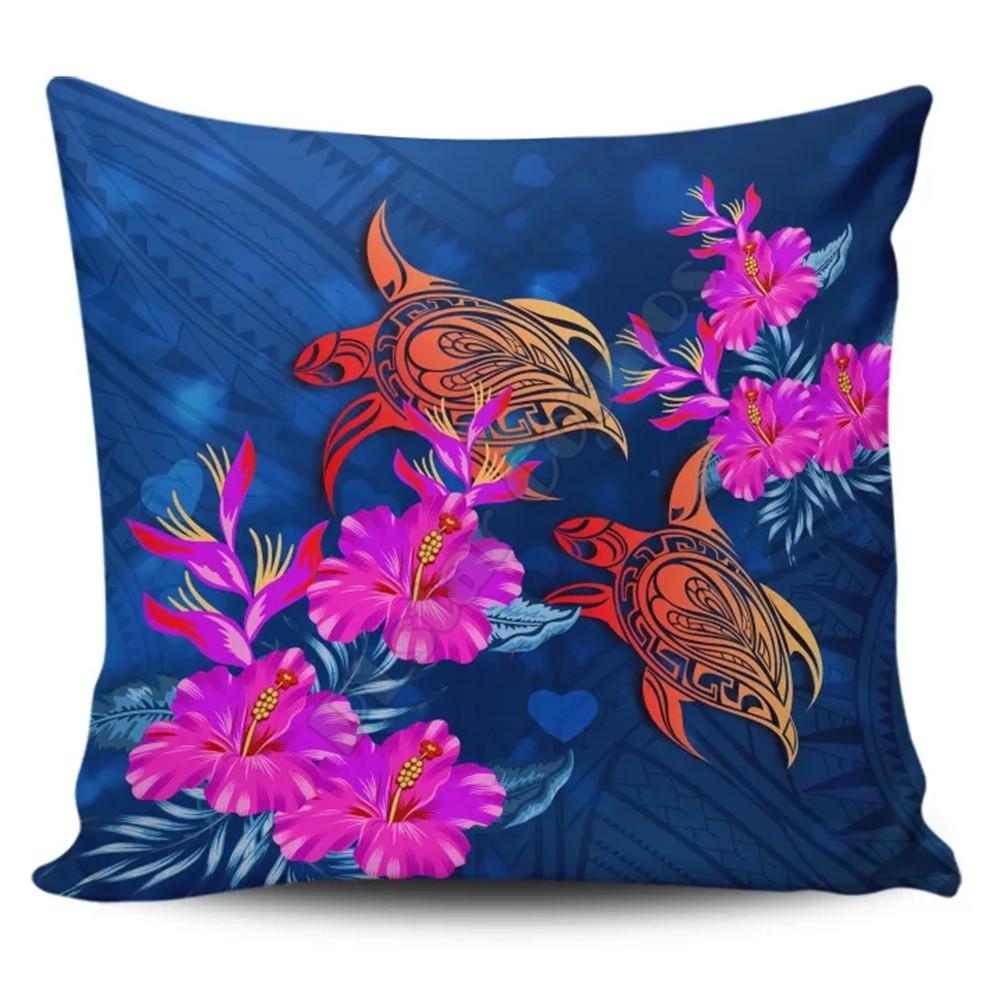 Fiori Hawaiani Copricuscini Copricuscini Cuscino Decorativo Decorazione per la Casa Stampa su Due Lati