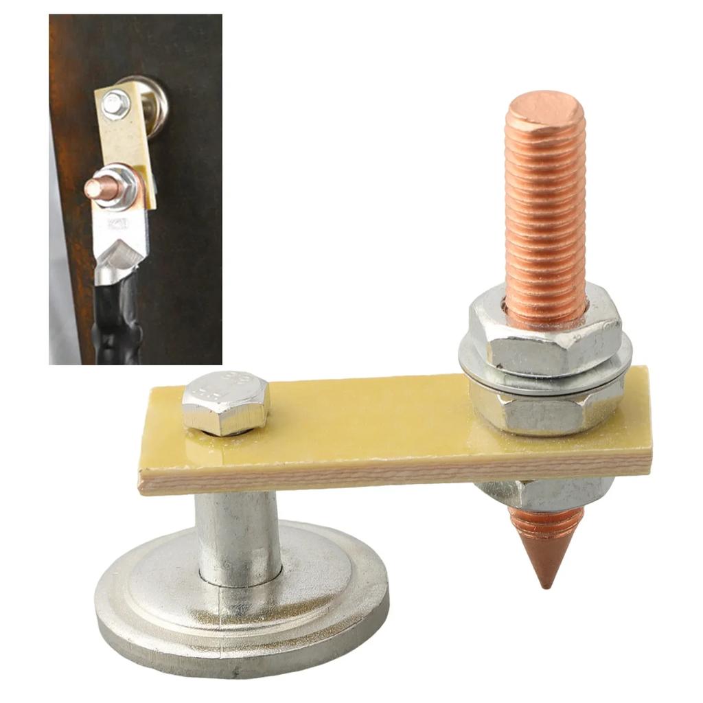 Welding Magnet Head Magnetic Support Clamps Holder Fixture Strong Welder Sheet Metal Repair Machine Ground Wires Clamps Copper