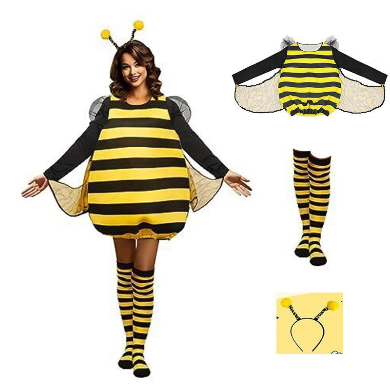 New Halloween bumblebee costume adult show ladybug holiday costume