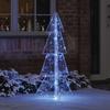 Christmas Tree with 100 LEDs Blue 120 cm Acrylic