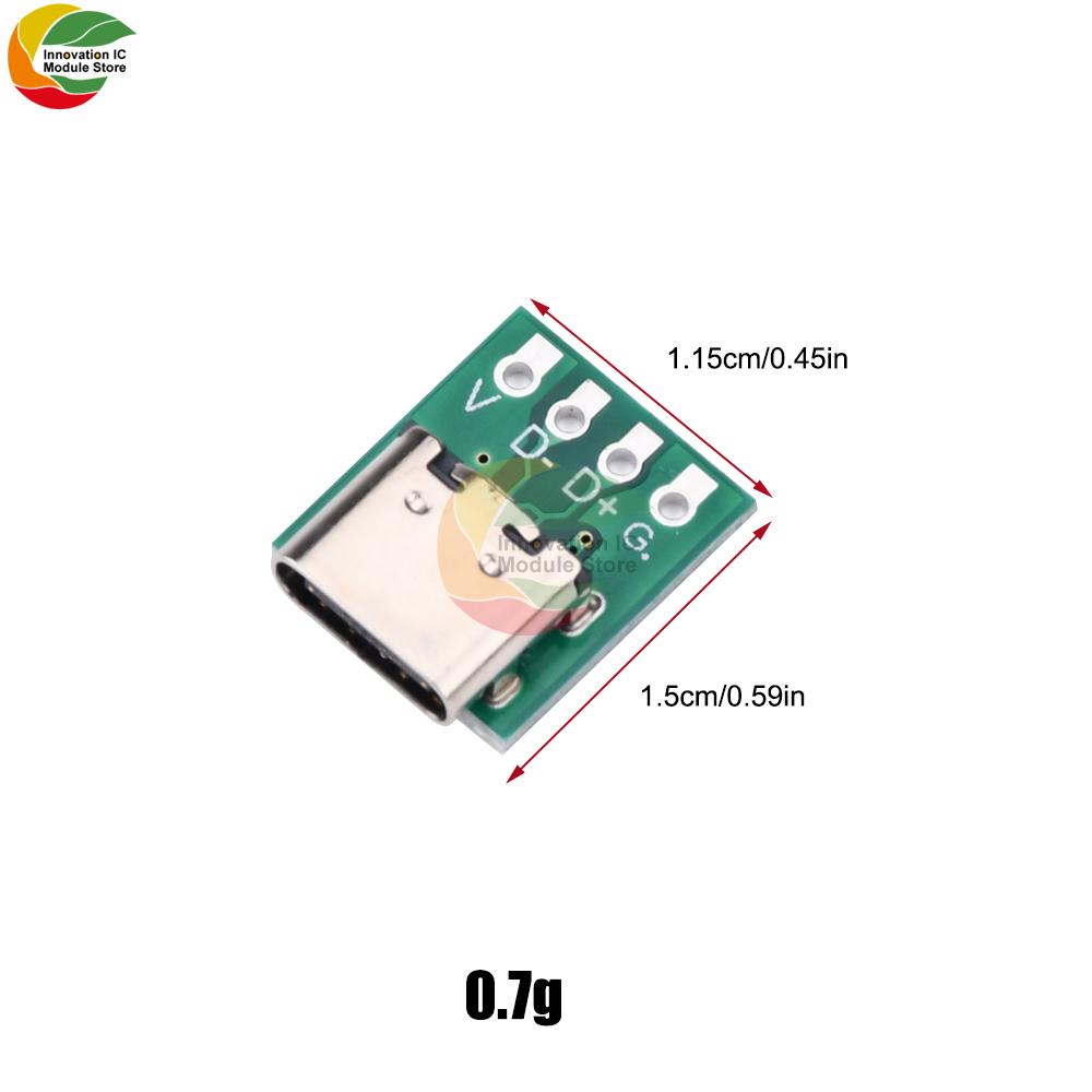 USB Type C Connector Board DIY 3.1 Serial Basic Breakout Female Connector 16P for Data Line Wire Cable Transfer