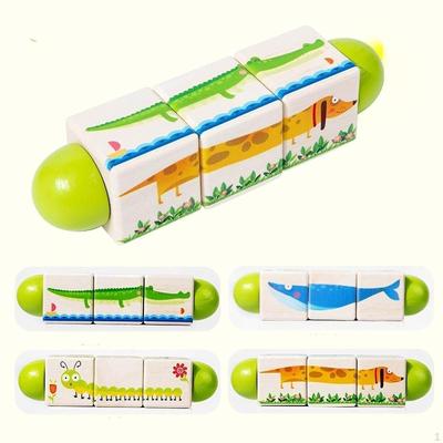 Interactive Wooden Puzzle Blocks for Parent And Child Engagement, Early Learning Gift