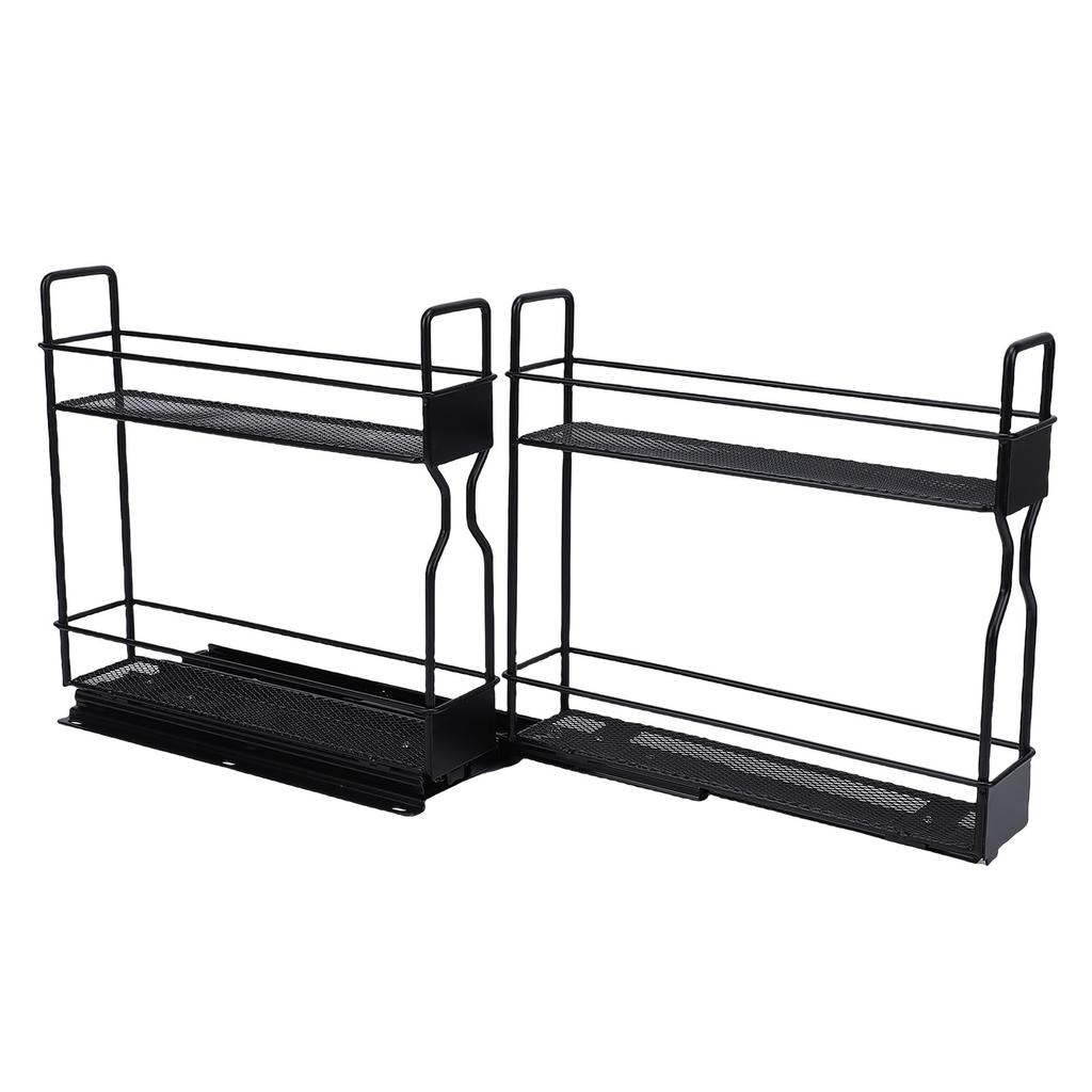 Pull Out Seasoning Rack for Cabinet Slide Out Seasoning Kitchen with Label Stickers