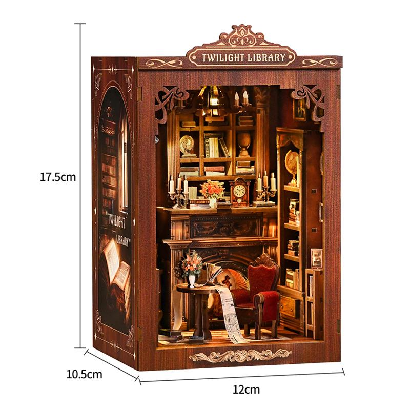 Wooden Miniatures Figurines Dollhouse 3D Puzzle Doll House Kit Assembly Model Building Room With Furniture For Christmas Gifts