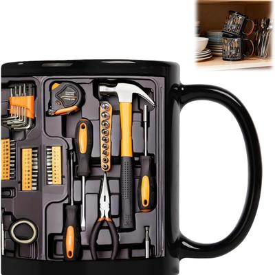 Mechanic Toolbox Chest Ceramic Coffee Mug Practical And Stylish Design for Coffee Lovers And Mechanics