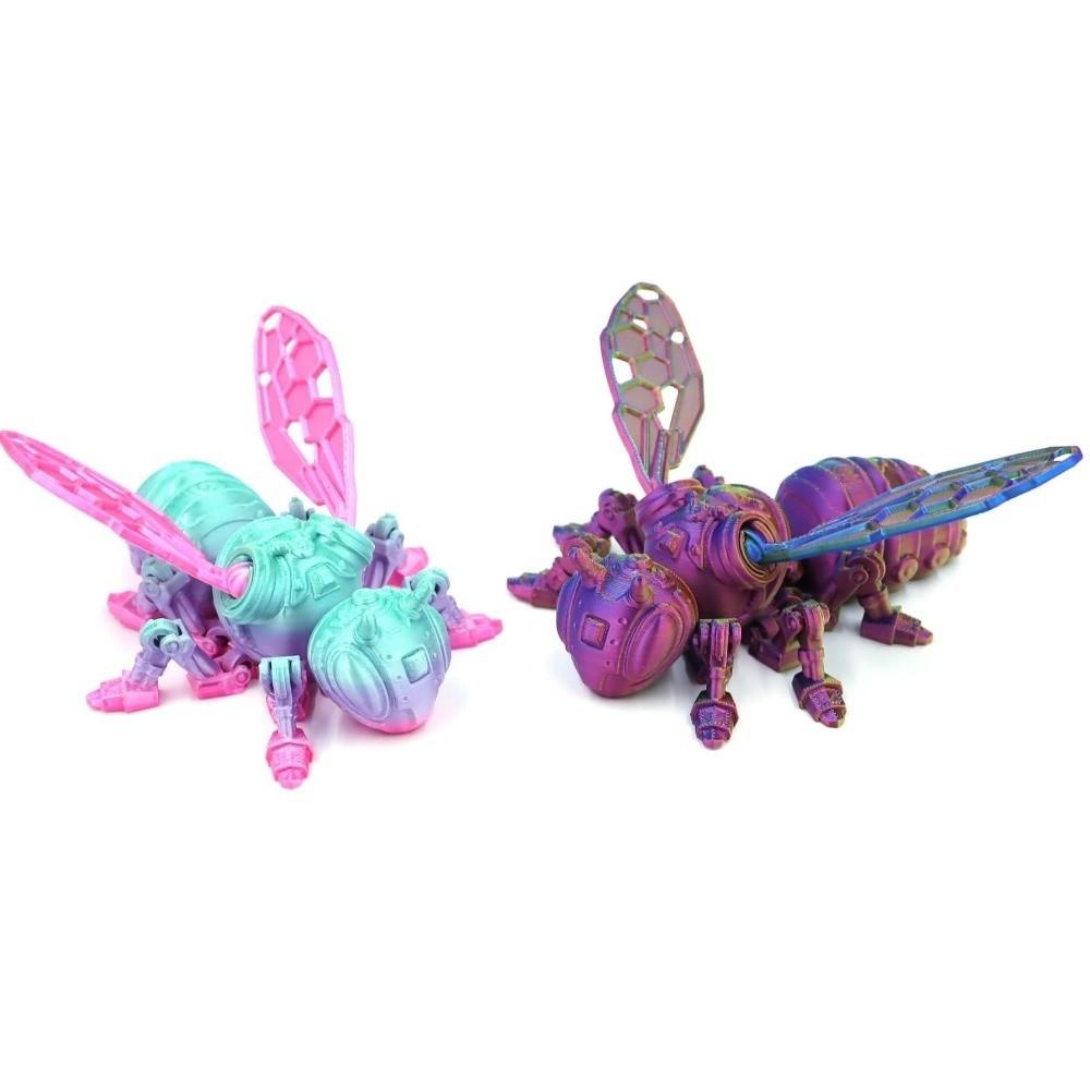 Movable Joint Mechanical Bee Toy Wing Joints Movable Joint Insect Toy  Home Decorations