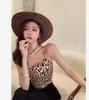 Women's Leopard Print One-Shoulder Backless Camisole for Summer Layering