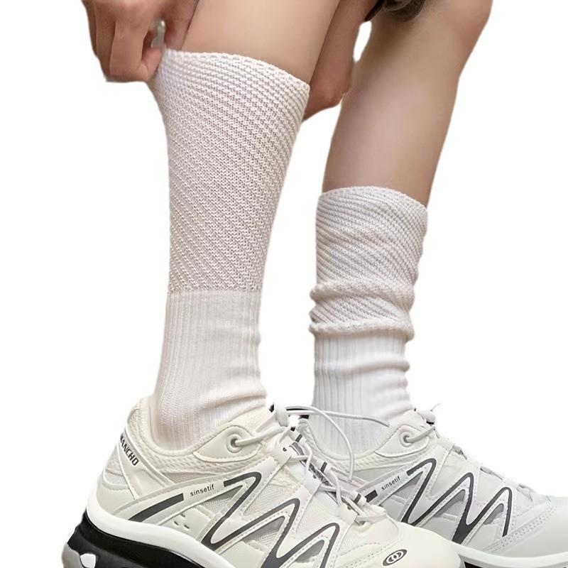 Breathable Mesh Stacking Socks For Women And Men With Absorption For All Seasons
