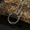 Men's Retro Titanium Steel Wolf & Dragon Head Pendant Necklace
