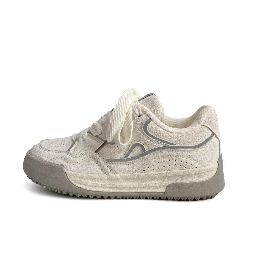 Women's Platform Sneakers 2025 Autumn Fashion Lace Upbreathnable Height Increase Casual Shoes Comfortable Outdoor Non Slip Flats