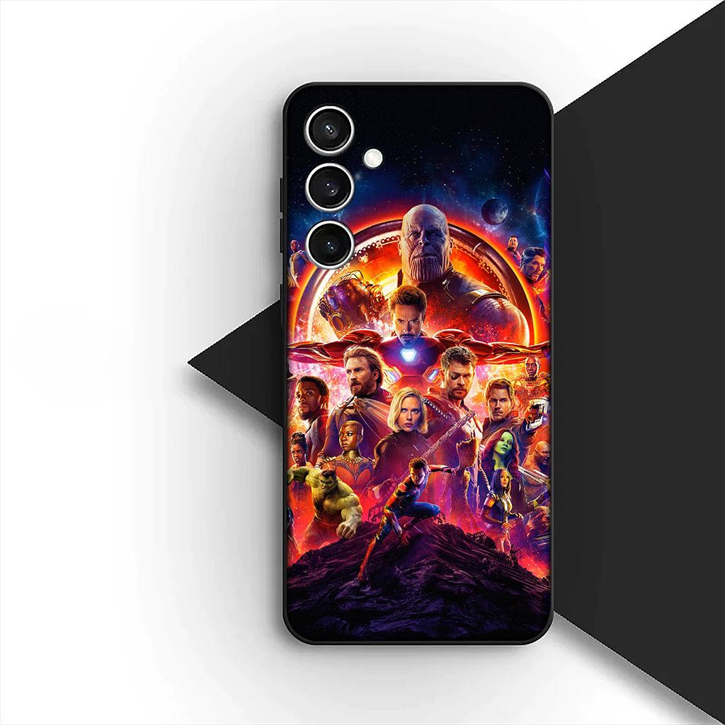 Phone Cover for Xiaomi Redmi Note 14 13 Pro Plus ProPlus 14C A4 13C Pro+ 5G Case Avengers Marvel Thanos Captain Iron Spider Man