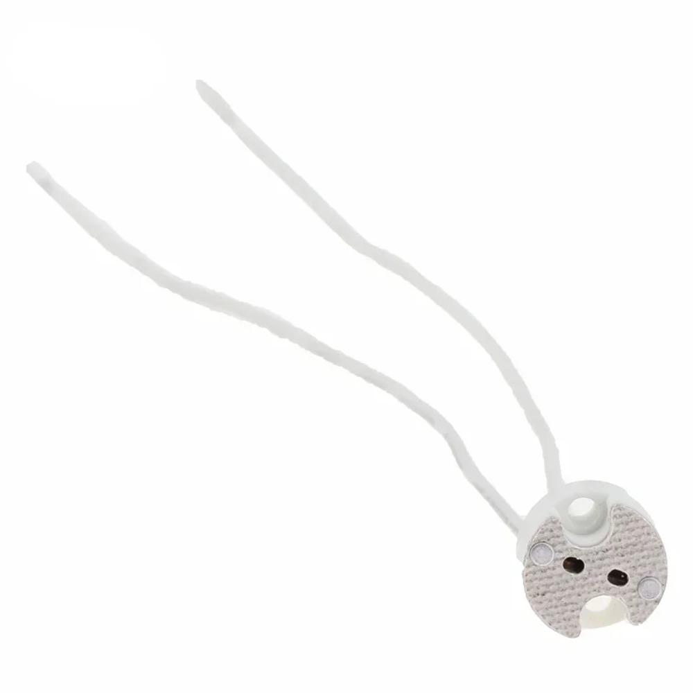 1/5PCS GU10 Ceramic Lamp Base Wire Connector MR16 MR11 Halogen Incandescent LED Bulb Holder Ceramic Base Socket Lighting Fixture