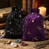 Tarots Card Holder Pouches Tarots Card Storage Special Bag Mysterious Black Magical Themed Card Holder Gift Bag