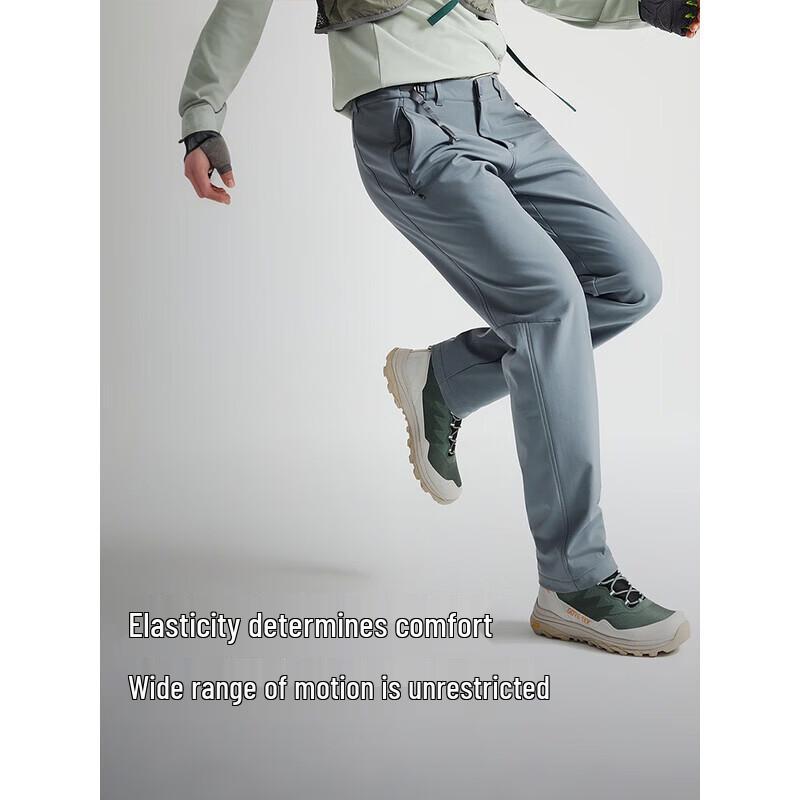 TOREAD Men's Fleece-Lined Water-Repellent Softshell Hiking Pants