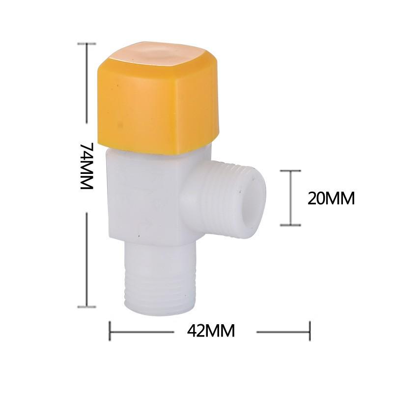 304 Stainless Steel Triangle Valve, One Inlet Two Outlet Water Heater Switch, Three-Way Toilet Stop Valve