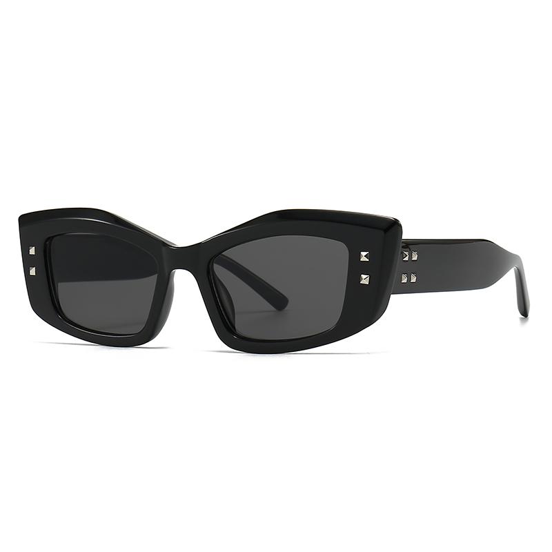 Foreign Trade Cross-Border Popular Sunglasses for Men with Rice Nails European and American Street Photography Ins Popular Model