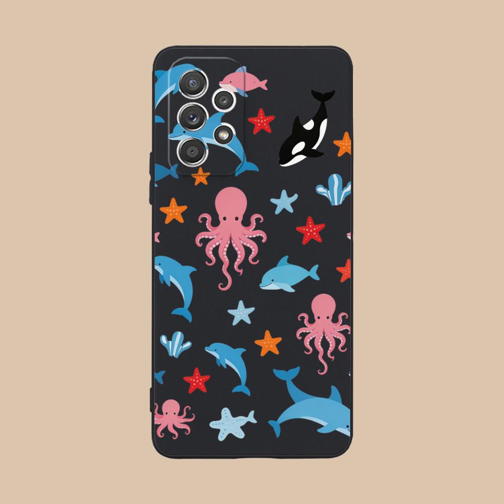 

Cute Animes Puppy Kitten Matte TPU Mobile Phone Case for Samsung Galaxy A56 55 54 53 52 51 36 35 34 23 16 15 5G Colorful Cover Galaxy A51 5G