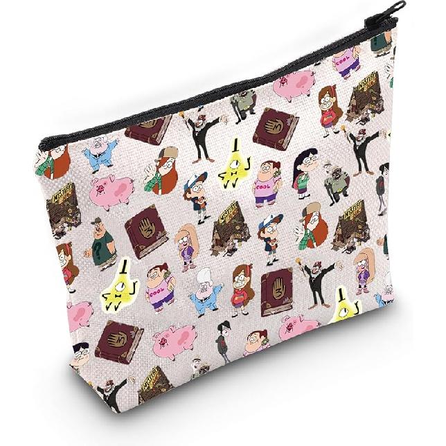 JNIAP Gravity Cartoon Lover Cosmetic Bag Family Vacation Holiday Gift Mystery Shack Gift (GF) GF