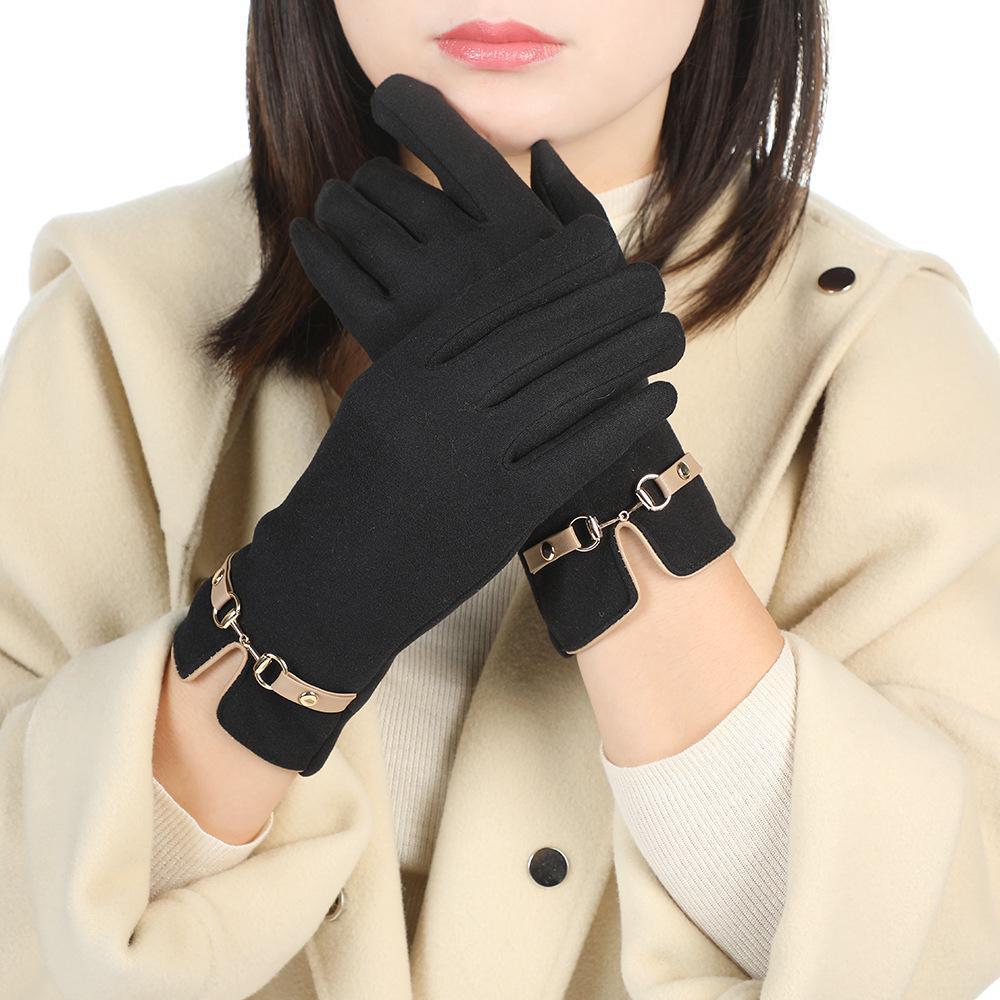 Winter Warm German Velvet Cycling & Driving Gloves – Windproof, Thick, Cold-Proof, Touchscreen Compatible for Couples