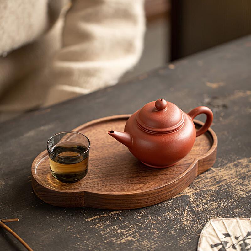 HA Walnut Wood Dry Bubble Tea Tray