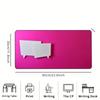Vibrant Magenta Extended mouse pad Solid Bold Color, Smooth Surface Stylish Functional Accessory for Office & Gaming Workspaces