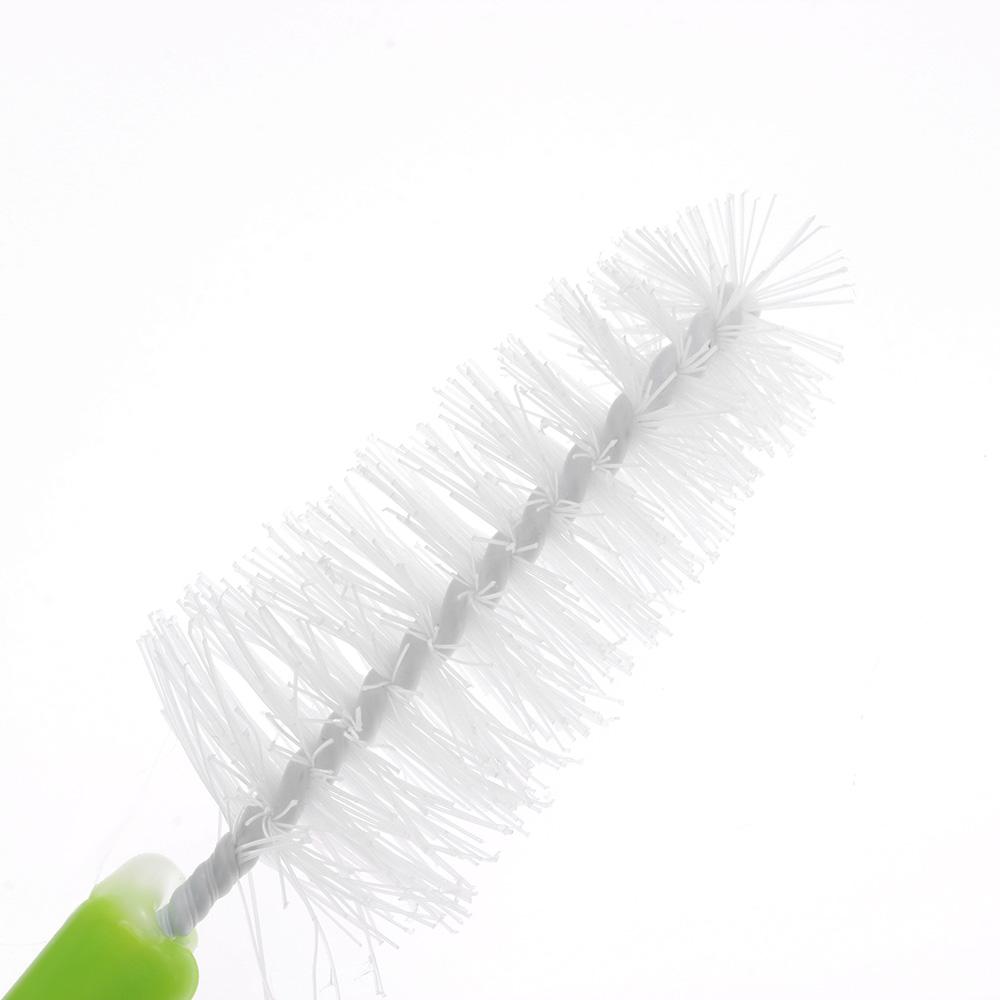 2PCS Home 360-degree Washing Clean Sponge Baby Nipple Rotating Bottle Brush