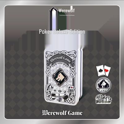 Werewolf Poker Cards Deluxe Tin: 2-in-1 Classic Board Game for 2-12 Players