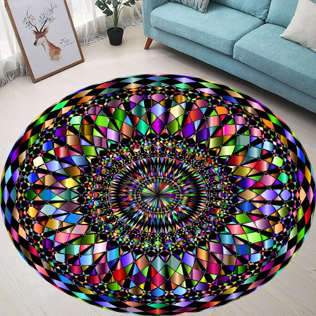 Evil Eye Rug Evil Eye Mandala Rug Mandala Rug, Mandala, Home Decor, Art Rug, Design Rug, Non Slip Rug,Round Carpet,Populer Rug