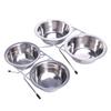 Mangeoire pour chien 2 en 1 Posture surélevée pour bol d'eau pour chat Double bol avec bol amovible Mangeoire pour animal de compagnie Anti-fuite