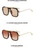New Trendy Large Square Sunglasses for Women & Men - Fashionable, Versatile, High-End Feel, Sun Protection, Perfect for Cycling