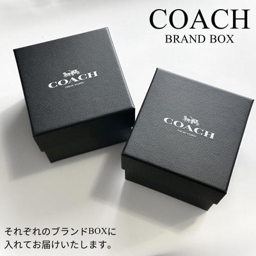 Coach Elliott Slim Pair Watch for Men and Women, Thin Leather Strap, Black, 1460271914504198