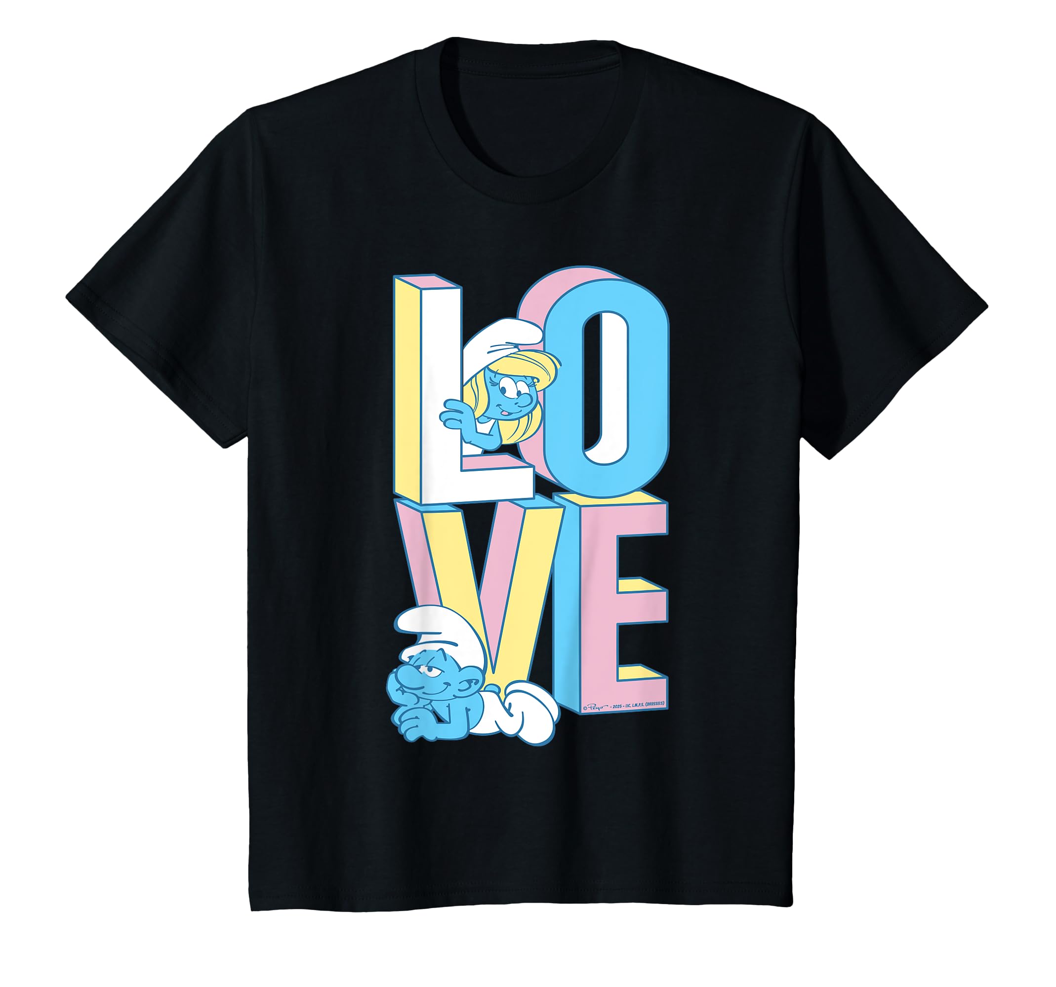 

Smurfs Movie Smurfette Love Valentine s Day Kids T-Shirt