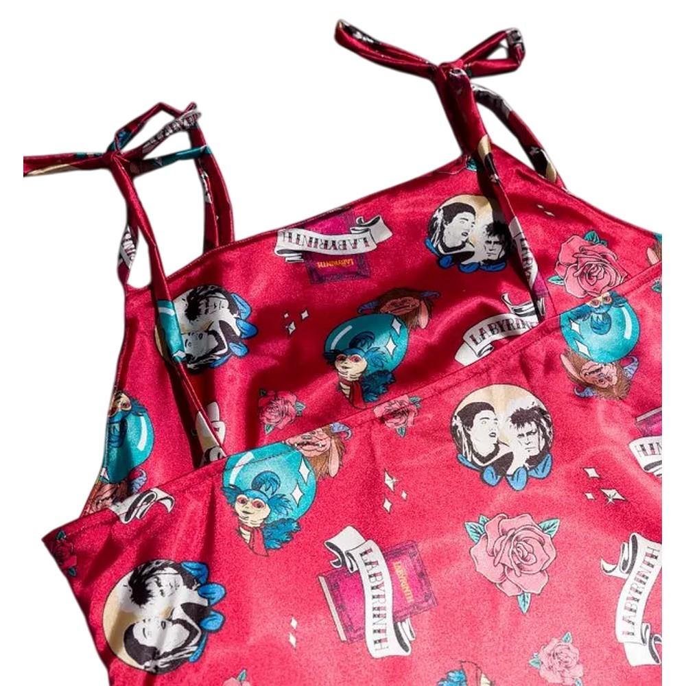 Labyrinth Womens/Ladies Tattoo Satin Mini Dress