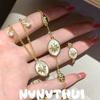 Italian Vintage Hammer Meteorite Star Glow Gem Necklace Vintage Comet Fritillary Teardrop Zircon Bracelet