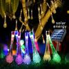 Waterproof Patio Beads Light Water Drop Xmas Tree Lights Fairy Lights LED Solar String Lights  Home