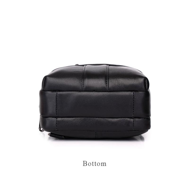 The First Layer of Cowhide Men's Multifunctional Messenger Shoulder Bag Leather European and American Men's Large-capacity Casual Shoulder Bag