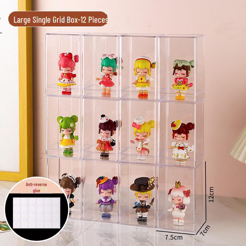 Pop Mart Transparent Acrylic Dustproof Display Box for Figures