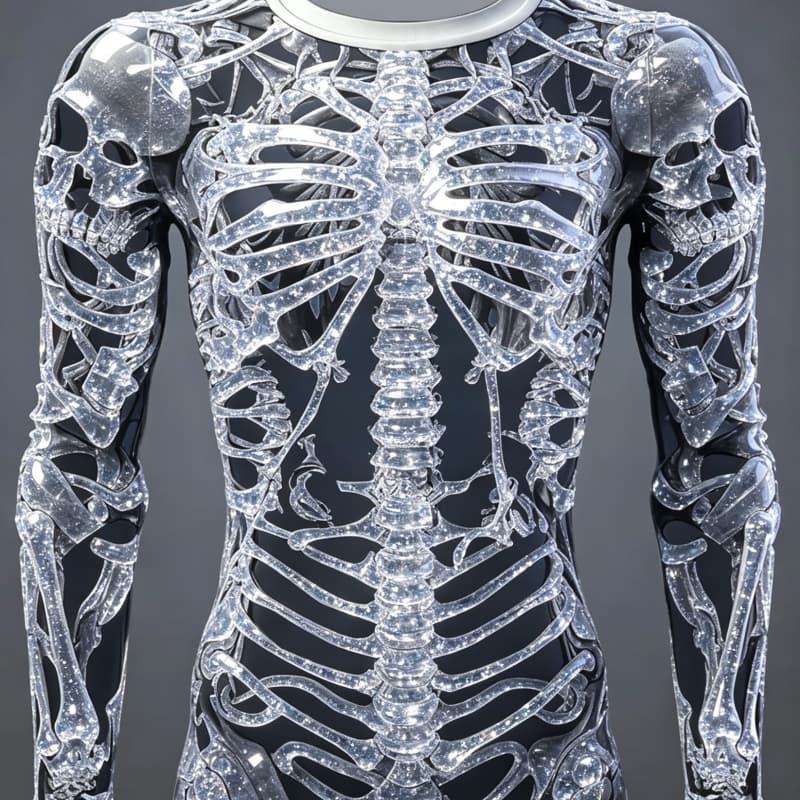 Мужская футболка с длинным рукавом и круглым вырезом Модная 3D-печать M
