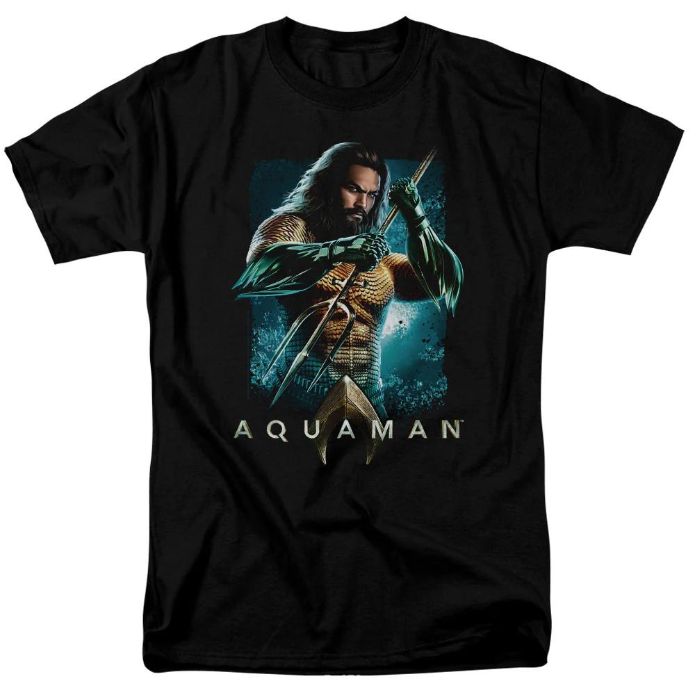 

Aquaman Movie Trident Mens T Shirt Black 4XL