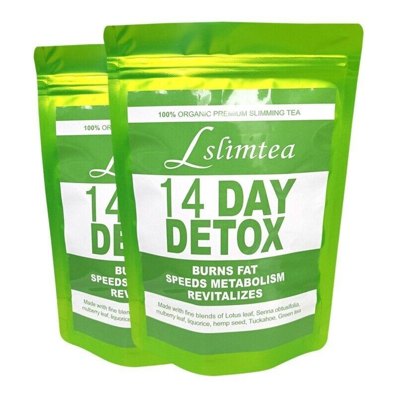 14 Day Detox Tea Natural Cleanse 100% Pure Organic Herbal Slim Weight Loss
