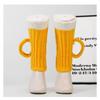 Luvas de Tricô de Lã 3D Caneca de Cerveja Amarelas Luvas Quentes Novas Luvas de Copo de Cerveja Outono e Inverno