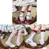 Strawberry Bear Lolita Cotton Stockings With Cartoon Pattern For Youth Fashion