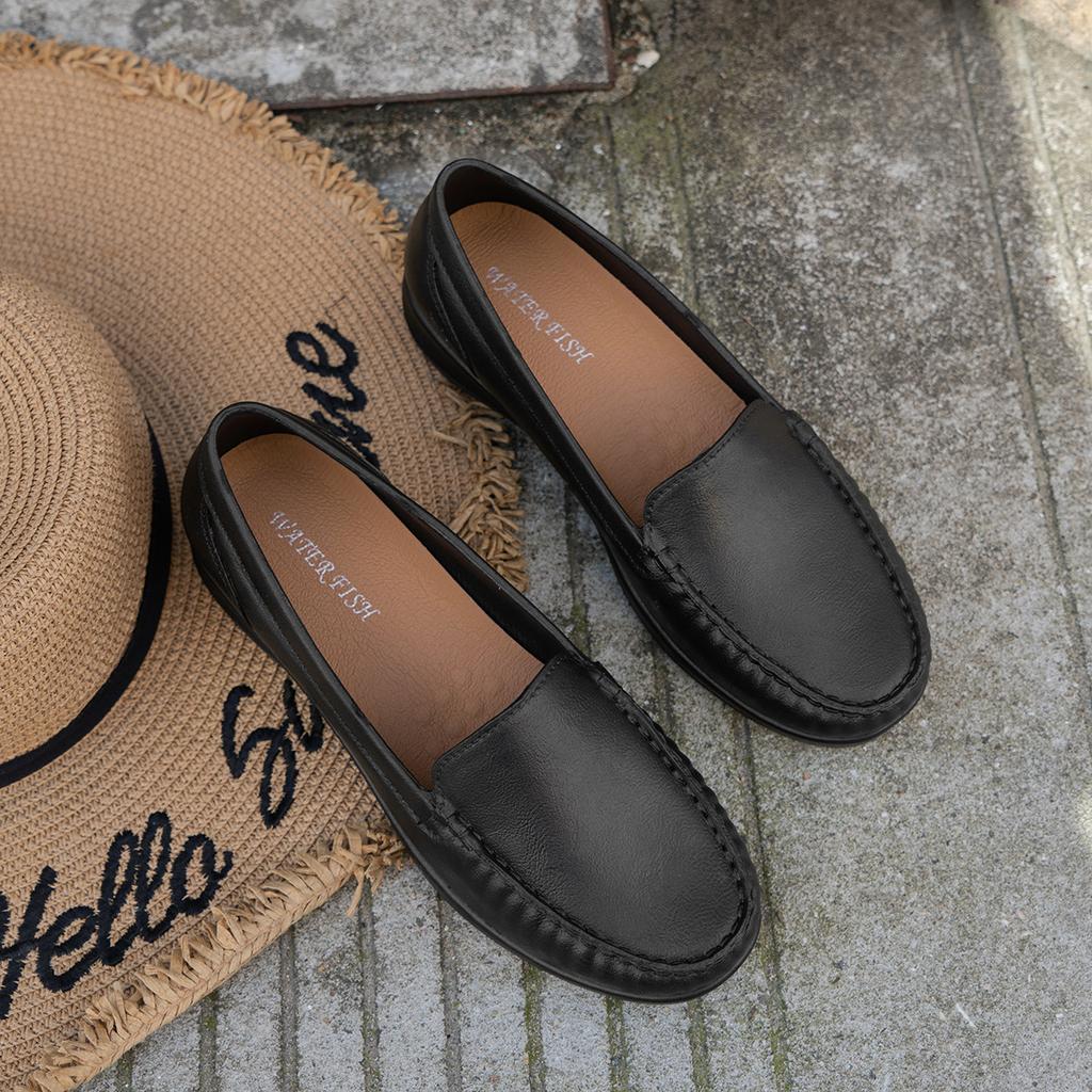 New Thick Soled Le Fu Shoes Summer Dress Fashionable and Comfortable Single Soled Women's Shoes Versatile Small Leather Shoes