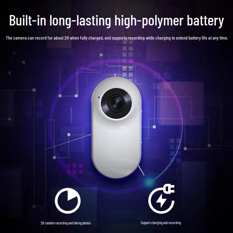 360° Rotating Magnetic Thumb Camera: 1080p HD with Image Stabilization for Outdoor Sports